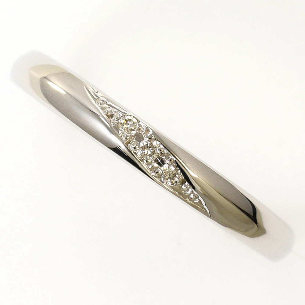 VINTAGE Silver Diamond Ring